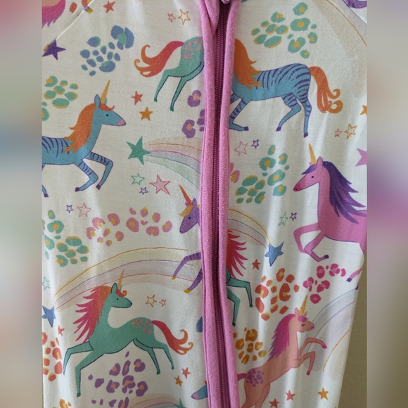 Little Sleepies Magic Unicorn Pajamas - 0-3 mo - Picture 3 of 4